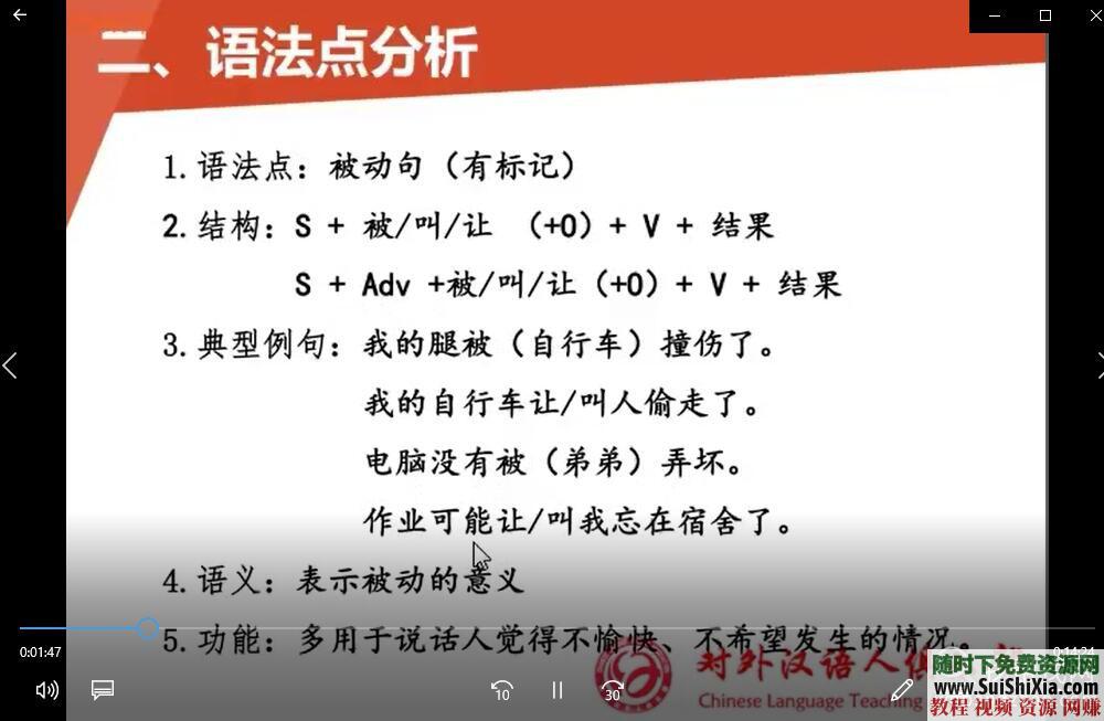 对外汉语视频书籍资料汉语教师资格证考试(孔子学院)  国际汉语教师资格证考试对外汉语(孔子学院)视频书籍资料大全 第11张