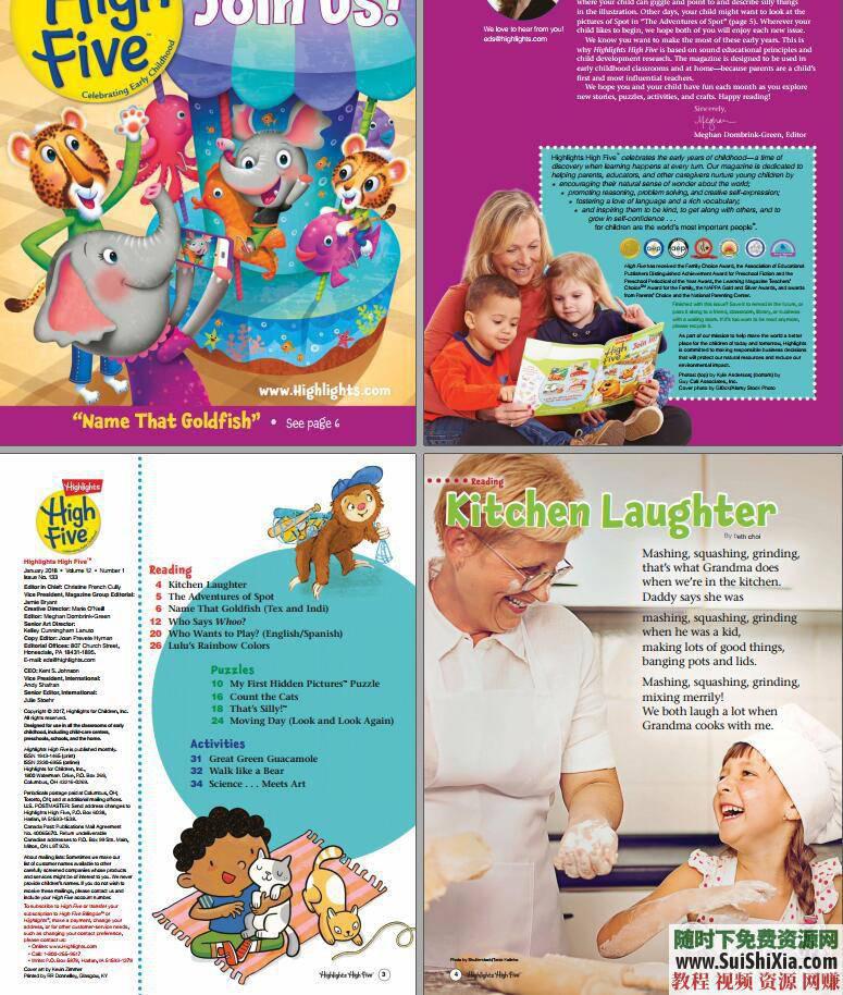 Highlights系列PDF+音频 9.8G原版儿童英语杂志2-12岁  Highlights系列PDF+音频，另附赠其他大量英文宝宝杂志 英语学习 第10张
