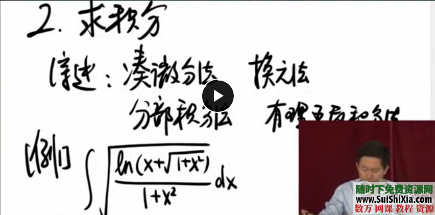 [强化班] 2016年新东方数学强化班高等数学[61课时]：张宇 第2张